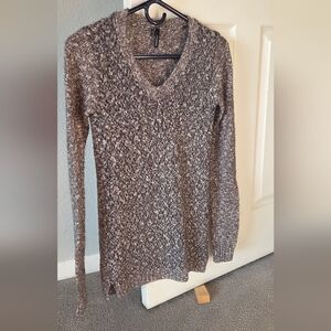 Maurices Taupe and Ivory Knit Top